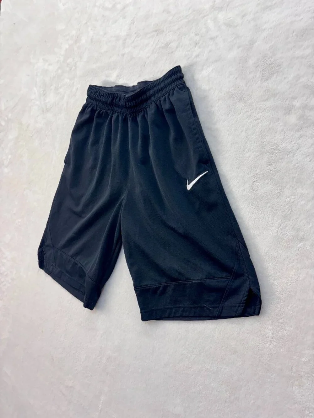 Nike Boy's Black Athletic Shorts --- Size: Small --- Good Condition